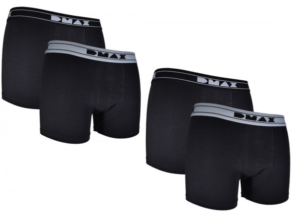 DMAX schwarze Boxershorts "für echte Kerle", 2|4|6|12 Stück in allen Größen